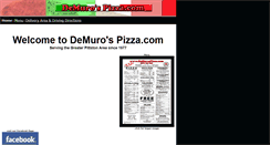 Desktop Screenshot of demurospizza.com