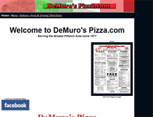 Tablet Screenshot of demurospizza.com